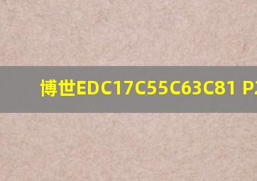 博世EDC17C55C63C81 P246385